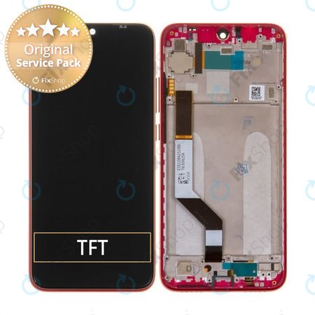 Xiaomi Redmi Note 7 - LCD zaslon + steklo na dotik + okvir (Nebula Red) - 5609100030C7, 560910008033 Genuine Service Pack