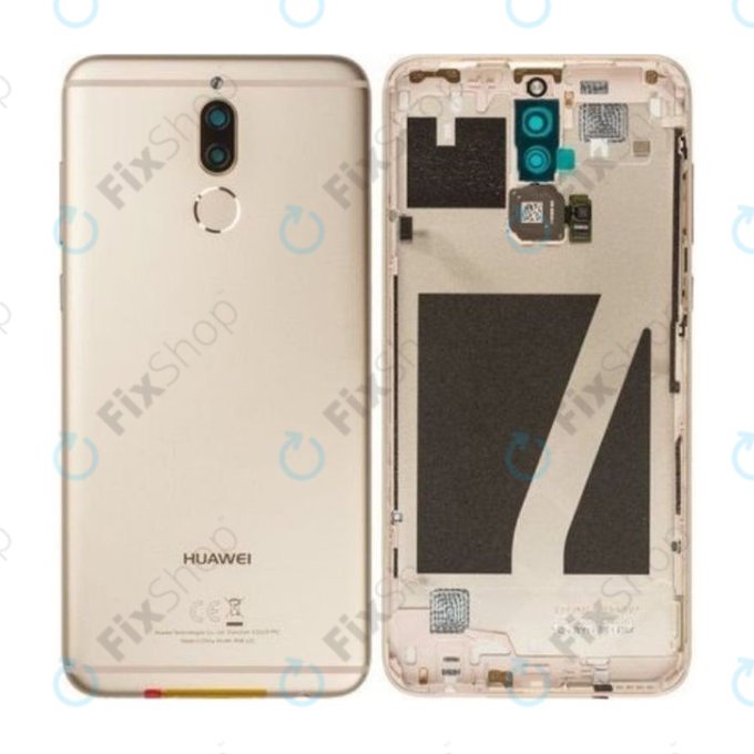Huawei Mate 10 Lite RNE-L21 - Pokrov baterije + senzor prstnih odtisov (Gold) - 02351QXP, 02351QQC Genuine Service Pack