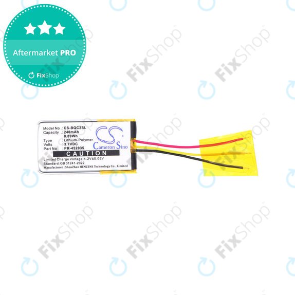 Baterija za Bose QC20, 240mAh, Li-Pol, 3.7V, PR-452035, HQ