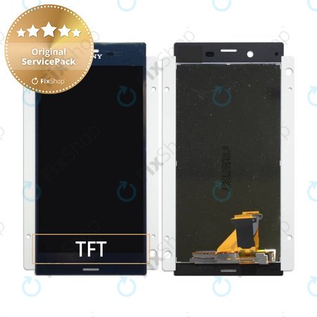 Sony Xperia XZ F8331 - LCD zaslon + steklo na dotik (Forest Blue) - 1304-9085 Genuine Service Pack