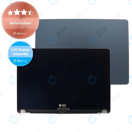 Apple MacBook Air 15" M2 A2941 (2023), M3 A3114 (2024) - LCD zaslon + sprednje steklo + pokrov (Midnight) Refurbished