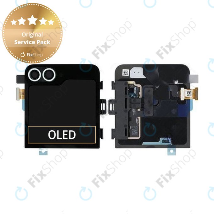 Samsung Galaxy Z Flip 6 F741B - LCD zaslon + steklo na dotik + okvir (zunanji) (Mint) - GH97-30012D Genuine Service Pack