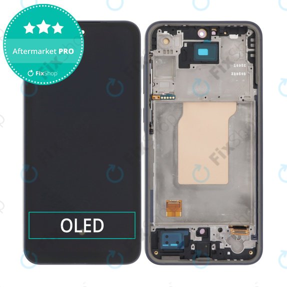 Samsung Galaxy A35 A356B - LCD zaslon + steklo na dotik + okvir (Awesome Iceblue) OLED