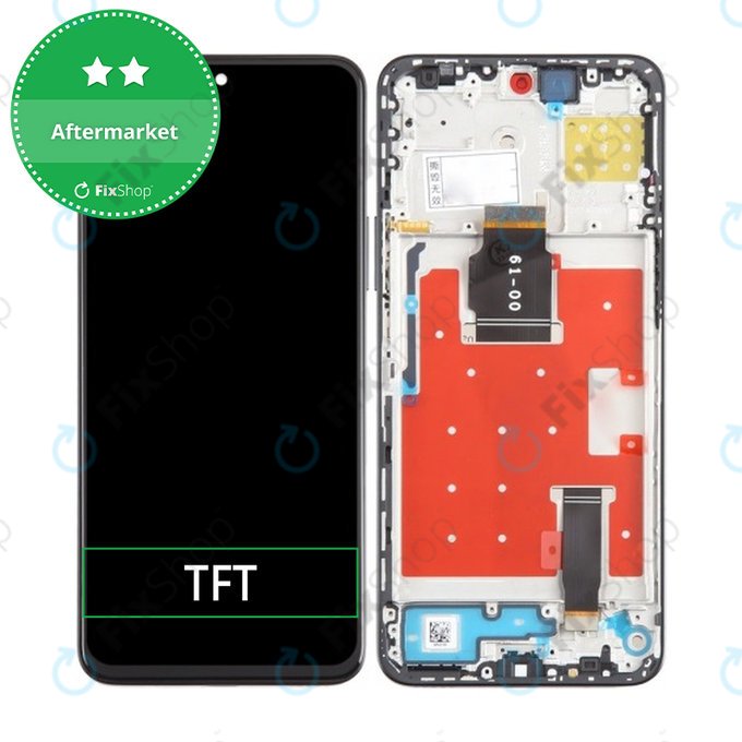 Honor 90 Lite 5G - LCD zaslon + steklo na dotik + okvir (Black) TFT