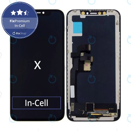 Apple iPhone X - LCD zaslon + steklo na dotik + okvir In-Cell FixPremium