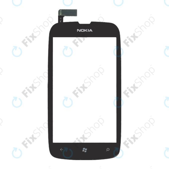 Nokia Lumia 610 - Steklo na dotik + okvir (Black)