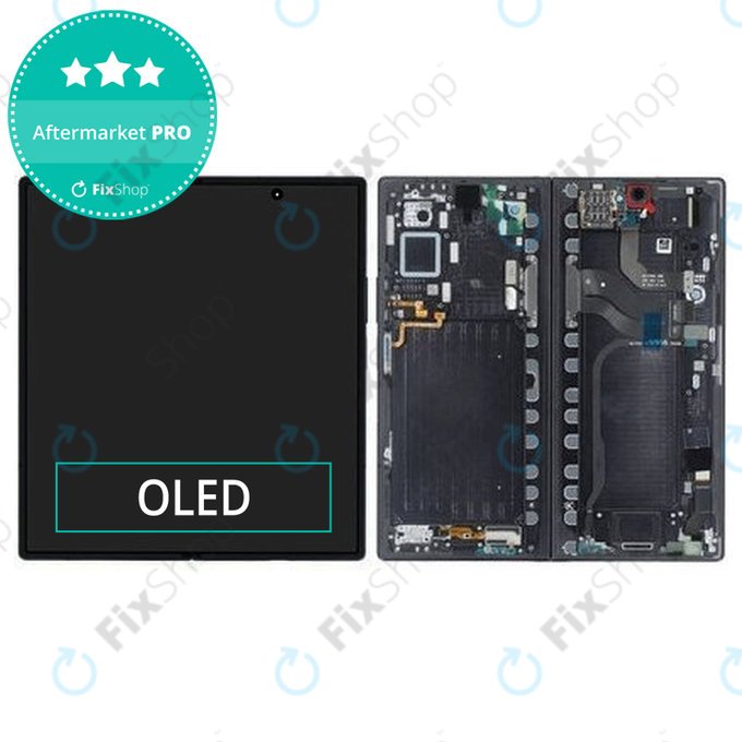 Samsung Galaxy Z Fold 7 F966B - LCD zaslon + steklo na dotik + okvir (Jetblack) OLED