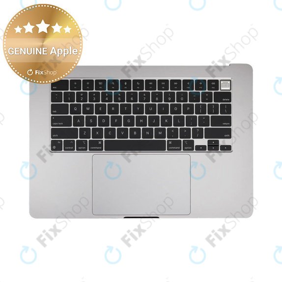 Zgornji okvir tipkovnice za MacBook Air 15", A3114 (2024), US tipkovnico in baterijo, Space Gray, 661-40266, Genuine Apple