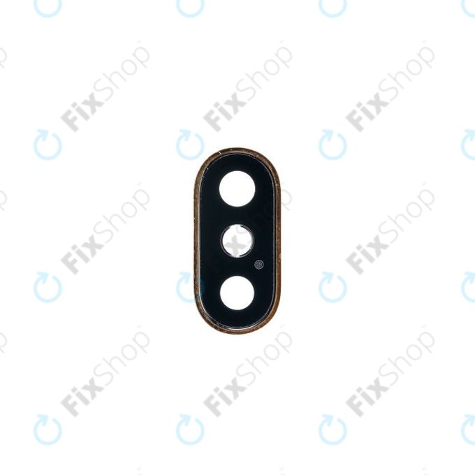 Apple iPhone XS Max - Steklo kamere z okvirjem (Gold)