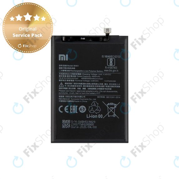 Xiaomi Redmi 8, 8A - Baterija BN51 5000mAh - 46BN51W02093 Genuine Service Pack