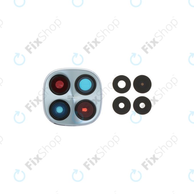 Steklo zadnje kamere z okvirjem za Xiaomi Redmi Note 15 Pro 5G, Glacier Blue