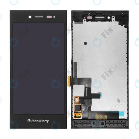Blackberry Leap - LCD zaslon + steklo na dotik + okvir (Black) TFT