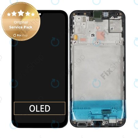 Samsung Galaxy M15 M156B - LCD zaslon + steklo na dotik + okvir (Grey) - GH82-34683A Genuine Service Pack