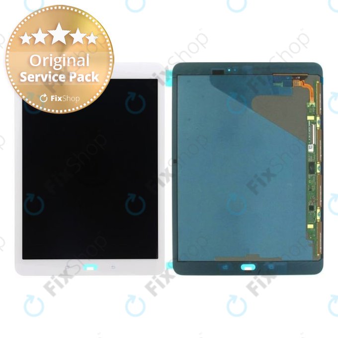 Samsung Galaxy Tab S2 9.7 T819, T813 - LCD zaslon + steklo na dotik (White) - GH97-18911B Genuine Service Pack