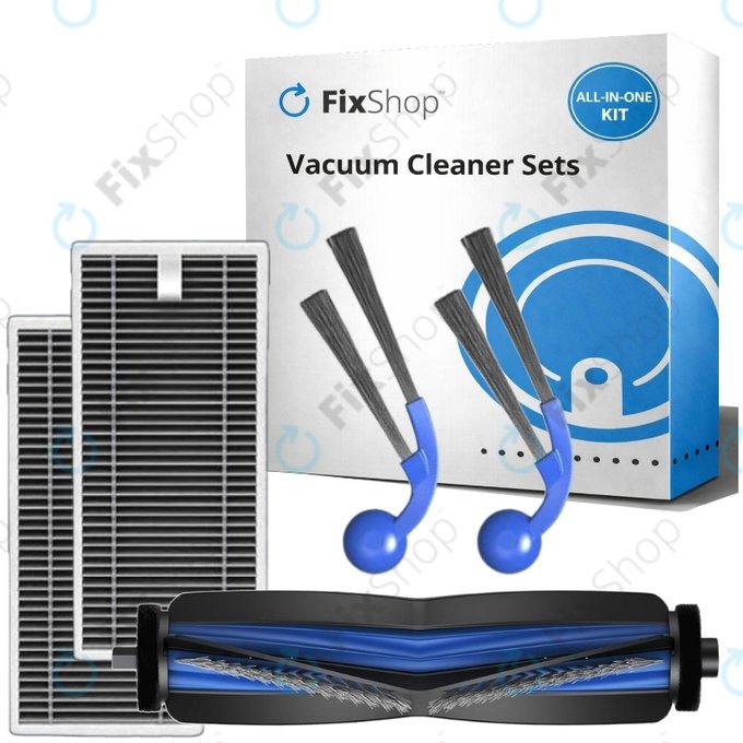 Komplet nadomestnih delov za Ecovacs T80 Omni, T80 (1x Glavna krtača, 2x Filter, 2x Stranska krtača)