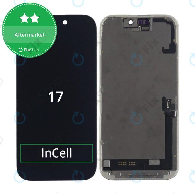 Zaslon In-Cell FHD za iPhone 17, Steklo na dotik z okvirjem