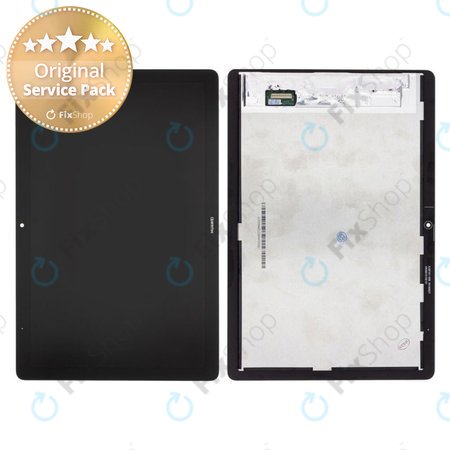 Huawei MediaPad T5 10.1 - LCD zaslon + steklo na dotik + okvir (Black) - 02352DPC, 02352DPT Genuine Service Pack
