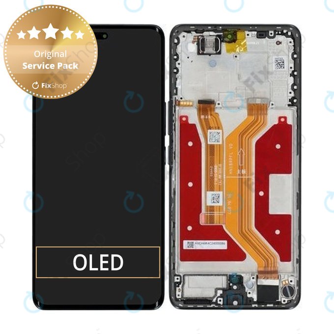 Honor Magic7 Lite - LCD zaslon + steklo na dotik + okvir (Titanium Black) - 0235AMMM Genuine Service Pack