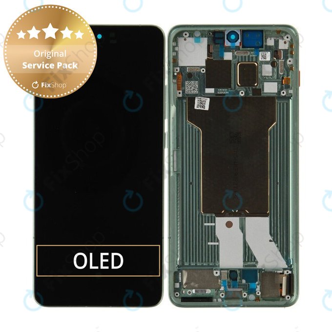 Zaslon za Motorola Edge 70, Steklo na dotik z okvirjem, Lily Pad, 5D68C31542, Genuine Service Pack