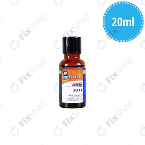 Mechanic 5111 - Odstranjevalec lepila s hrbtnega stekla (iPhone 8 - 14 Pro Max) - 20 ml