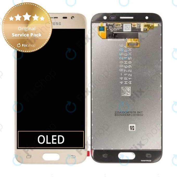 Samsung Galaxy J3 J330F (2017) - LCD zaslon + steklo na dotik (Gold) - GH96-10990A Genuine Service Pack