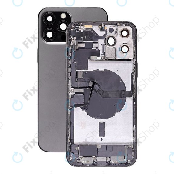Apple iPhone 12 Pro Max - Zadnje ohišje z majhnimi deli (Graphite)