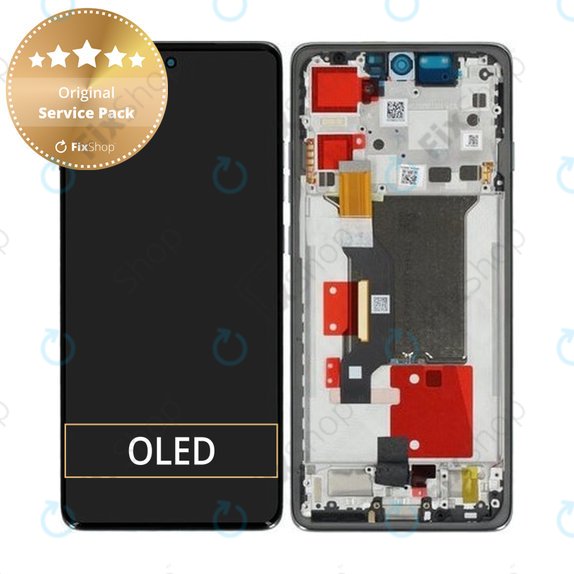 Motorola Edge 60 Pro - LCD zaslon + steklo na dotik + okvir (Shadow) - 5D68C30045 Genuine Service Pack