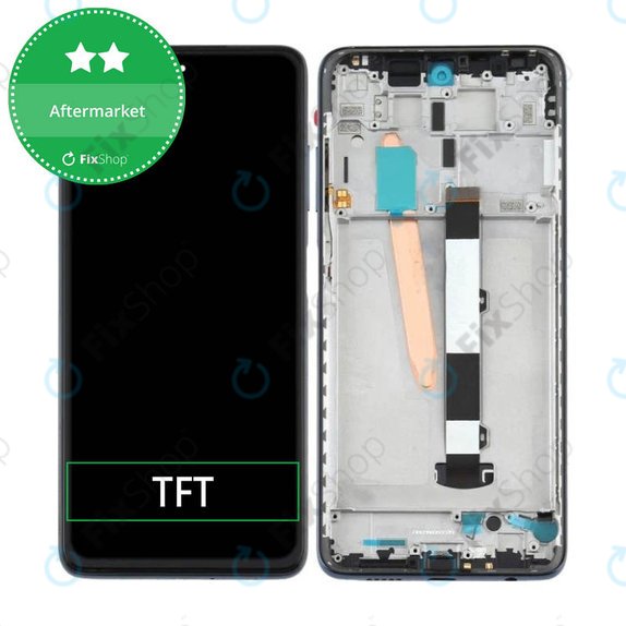 Xiaomi Poco X3 Pro - LCD zaslon + steklo na dotik + okvir (Phantom Black) TFT