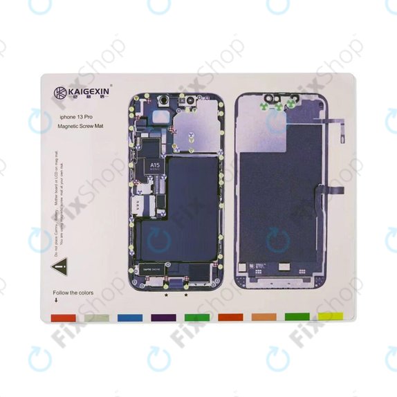 Magnetni organizator z vijaki s shemo (iPhone 13 Pro)