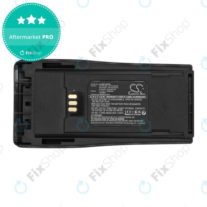 Baterija za Motorola CP140, 150, 160, 200, DP1400, GP3188, 1800mAh, Li-Ion, 7.2V, NNTN4496, HQ
