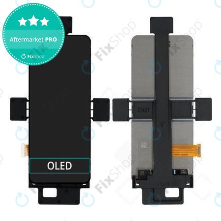 Zaslon OLED za Samsung Z Flip 7 FE, Steklo na dotik brez okvirja