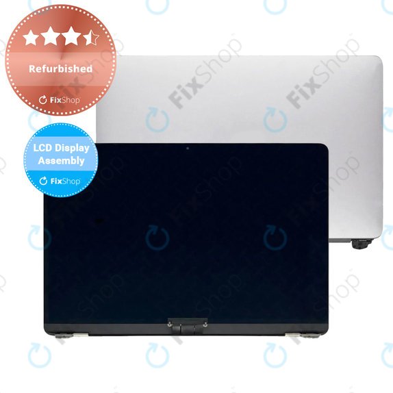 Apple MacBook Air 13" A1932 (2019), 13" A2179 (2020) - LCD zaslon + sprednje steklo + pokrov (Silver) Refurbished