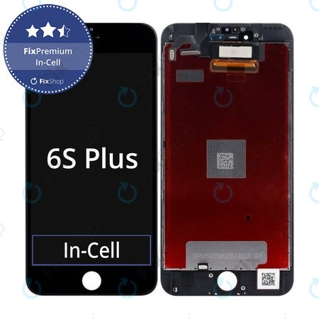 Apple iPhone 6S Plus - LCD zaslon + steklo na dotik + okvir (Black) In-Cell FixPremium