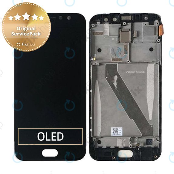 Asus Zenfone 4 Selfie Pro ZD552KL - LCD zaslon + steklo na dotik + okvir (Deepsea Black) - 90AZ01M7-R20010, 90AZ01M7-R20011 Genuine Service Pack