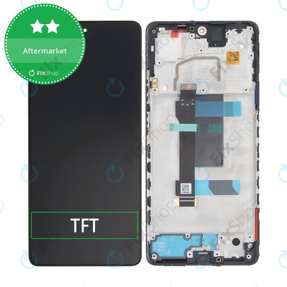 Xiaomi Poco X5 Pro - LCD zaslon + steklo na dotik + okvir (Astral Black) TFT