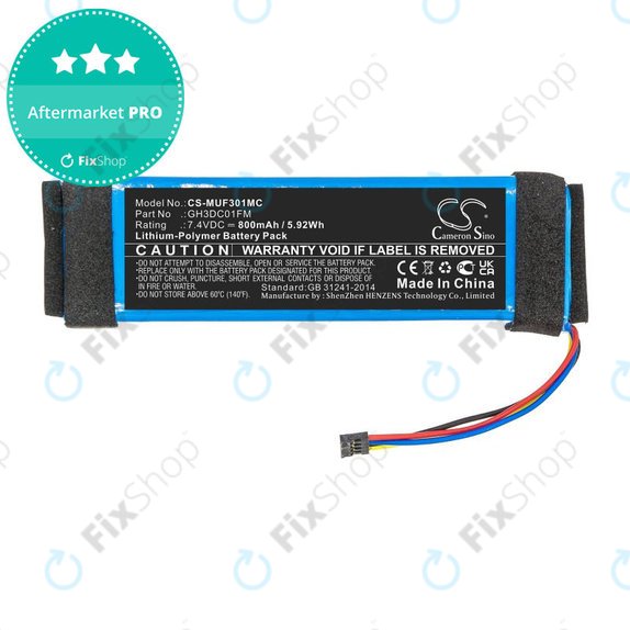 Baterija za Xiaomi Fimi Palm, 800mAh, Li-Pol, 7.4V, GH3DC01FM, HQ