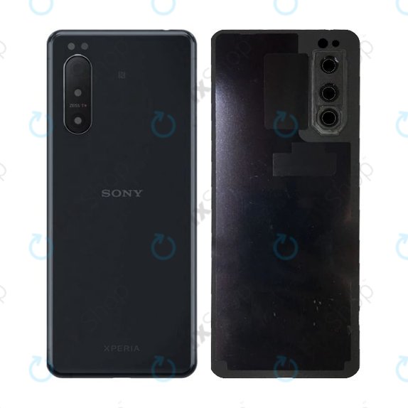 Sony Xperia 5 II - Pokrov baterije (Black) - A5024936A Genuine Service Pack