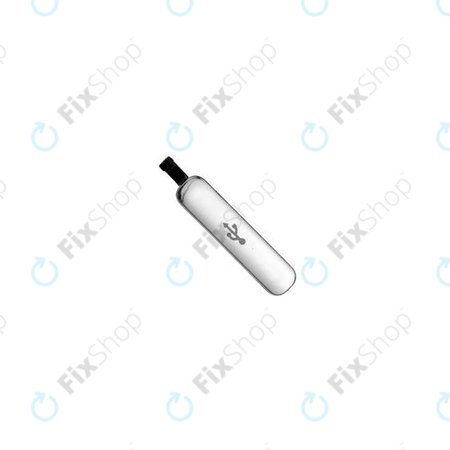 Samsung Galaxy S5 G900F - Pokrov priključka za polnjenje USB (Silver) - GH98-32941A Genuine Service Pack
