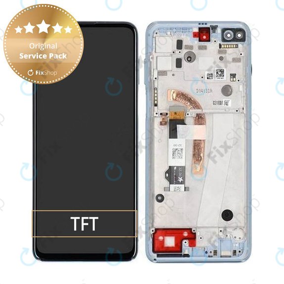 Motorola Moto G100 XT2125 - LCD zaslon + steklo na dotik + okvir (Iridescent Sky) - 5D68C18073, 5D68C18071 Genuine Service Pack