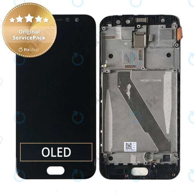 Asus Zenfone 4 Selfie Pro ZD552KL - LCD zaslon + steklo na dotik + okvir (Deepsea Black) - 90AZ01M7-R20010, 90AZ01M7-R20011 Genuine Service Pack