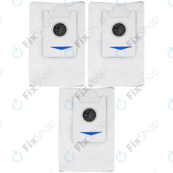 Vrečka za sesalnik, 3 kos, Aktivno oglje za Ecovacs Deebot X2-series, X5-series