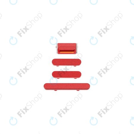 Apple iPhone 13, 13 Mini - Stranski gumbi (Red)