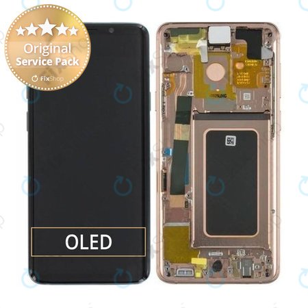 Samsung Galaxy S9 Plus G965F - LCD zaslon + steklo na dotik + okvir (Sunrise Gold) - GH97-21691E, GH97-21722E, GH97-21692E Genuine Service Pack