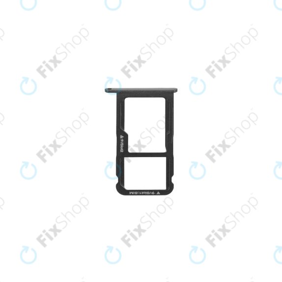 Huawei P8 Lite ALE-L21, P9 Lite (2017) PRA-L21 - Reža za SIM (Black) - 51661CYH Genuine Service Pack