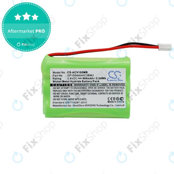 Baterija za Audioline Baby Care V100, 900mAh, Ni-MH, 3.6V, GP100AAAHC3BMJ, HQ