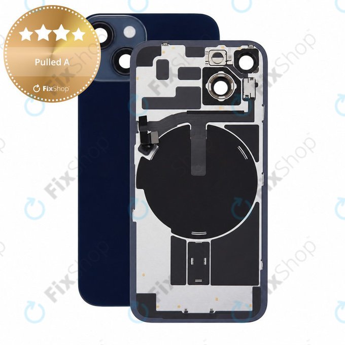 Steklo zadnjega ohišja za iPhone 14, Midnight, Pulled A