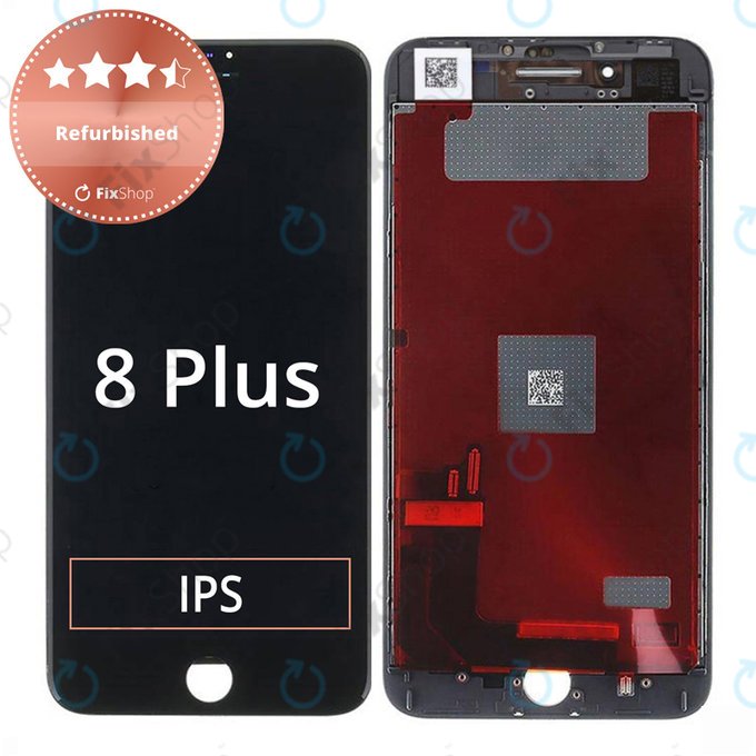 Apple iPhone 8 Plus - LCD zaslon + steklo na dotik + okvir (Black) Refurbished