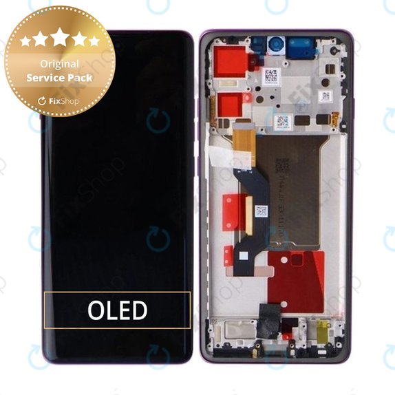 Motorola Edge 60 Pro - LCD zaslon + steklo na dotik + okvir (Sparkling Grape) - 5D68C30047 Genuine Service Pack