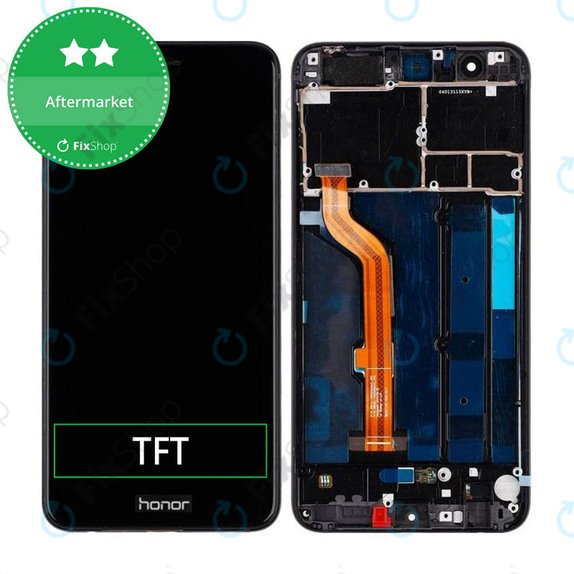 Huawei Honor 8 - LCD zaslon + steklo na dotik + okvir (Midnight Black) TFT