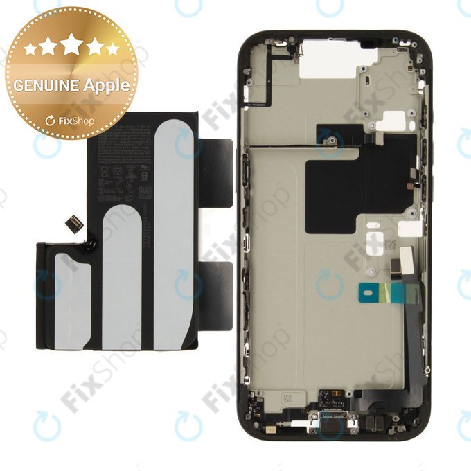 Srednji okvir z baterijo za iPhone 16 Pro Max | Black Titanium | ZD076-00693 | Genuine Apple